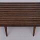 1960's Mid-Century Modern Danish Style Wood Slat Coffee Table or bench