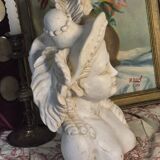 Bust of a woman with a hat