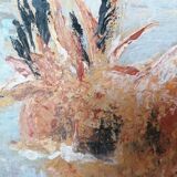 Charming Red Hen Painting