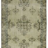 ONE-OF-A-KIND TURKISH HANDWOVEN VINTAGE RUG - RUSTIC VINTAGE CHARM 203X 111