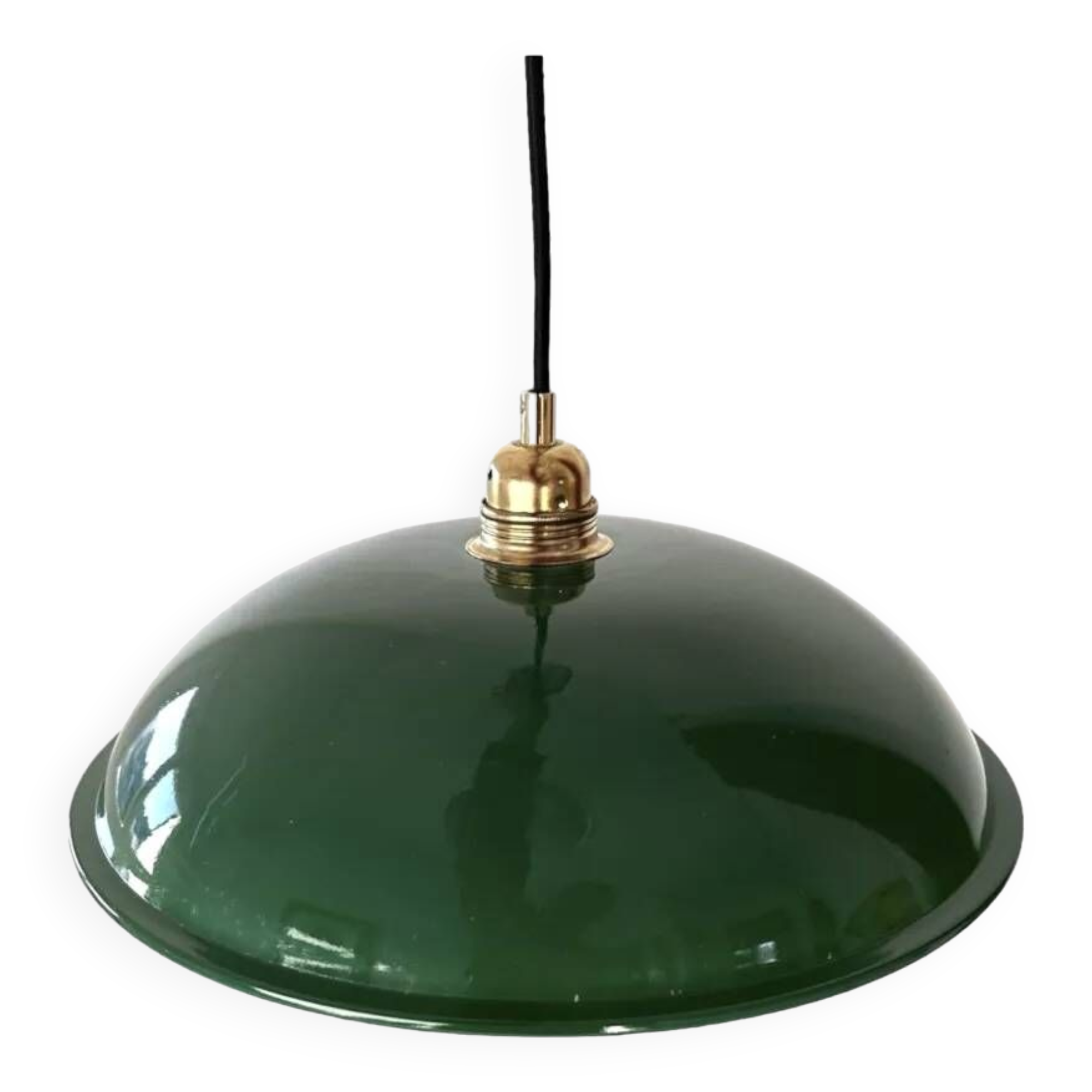 Green opaline pendant light