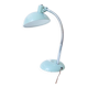 Grande lampe de bureau vintage en métal vert d'eau – Bras flexible chromé