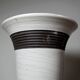 Large modern Raku lamp in beige and brown by Keramos Sèvres - René Hénon