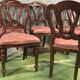 Suite de 6 chaises de style Victorien en acajou