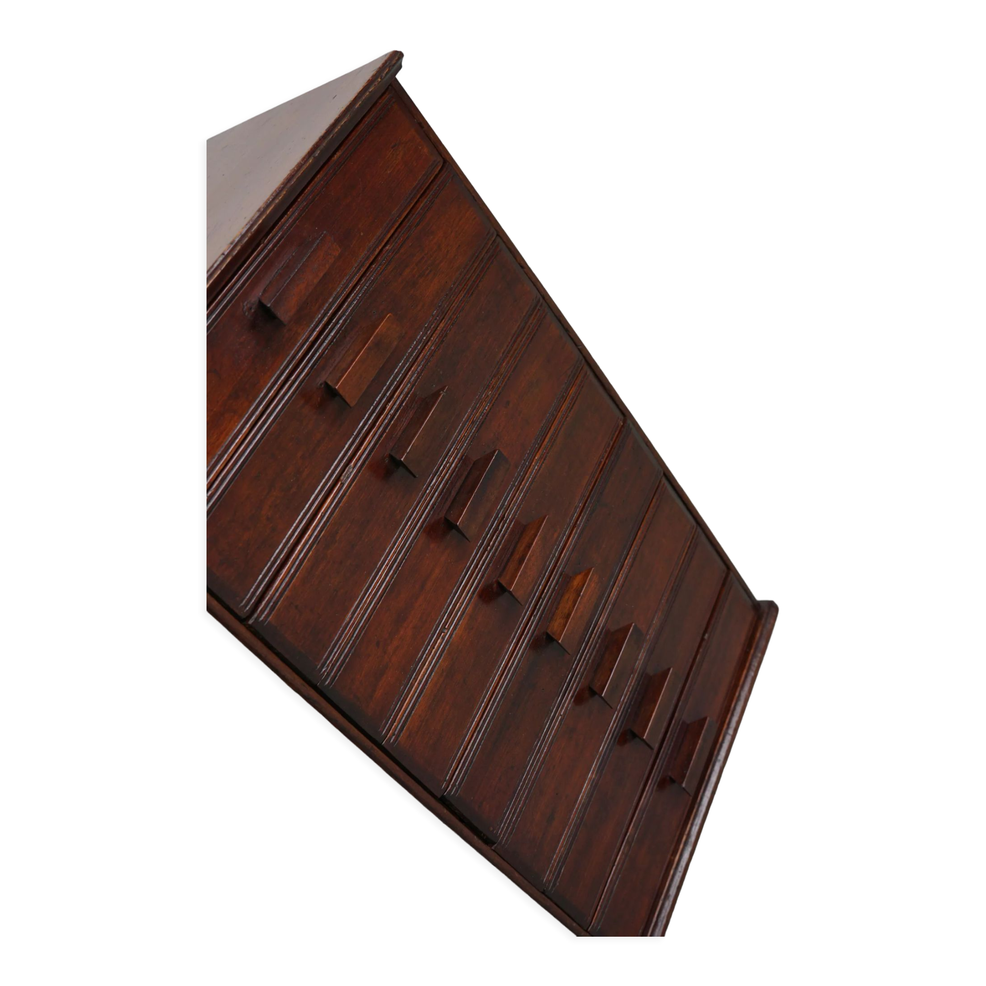 French art deco mahogany apothecary / filing cabinet, ca 1920