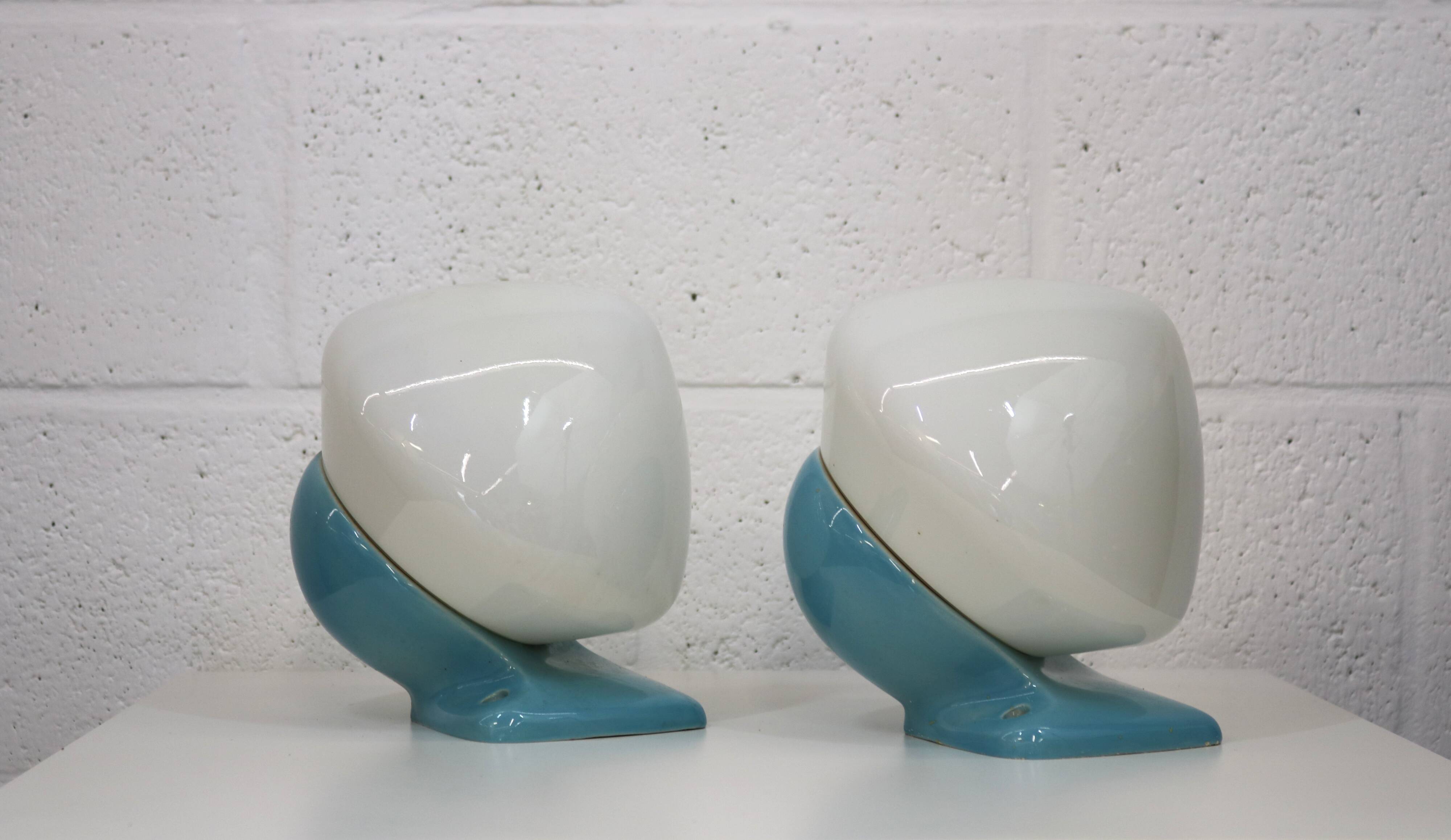 Pair of bathroom wall lamps *** Stig Carlsson *** model 6030 IFÖ