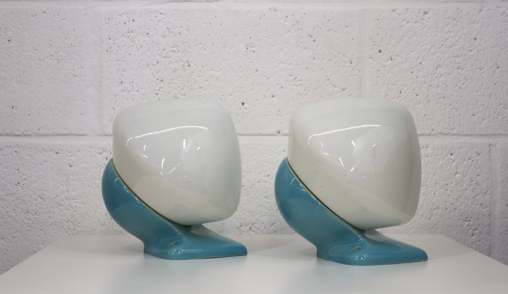 Pair of bathroom wall lamps *** Stig Carlsson *** model 6030 IFÖ
