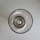 Smoked glass roller vase