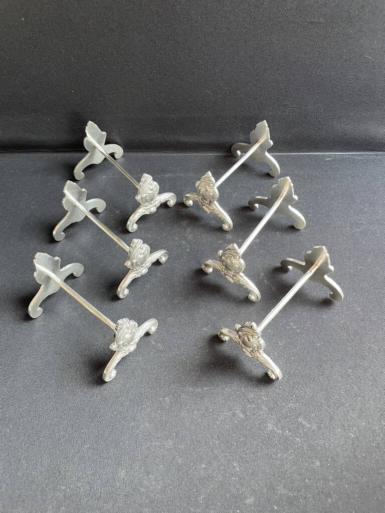 6 Large knife rests – Cailar Bayard – Silver-plated metal