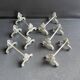 6 Large knife rests – Cailar Bayard – Silver-plated metal