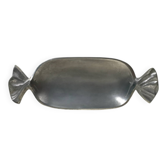 Vide-poches aluminium en forme de bonbon