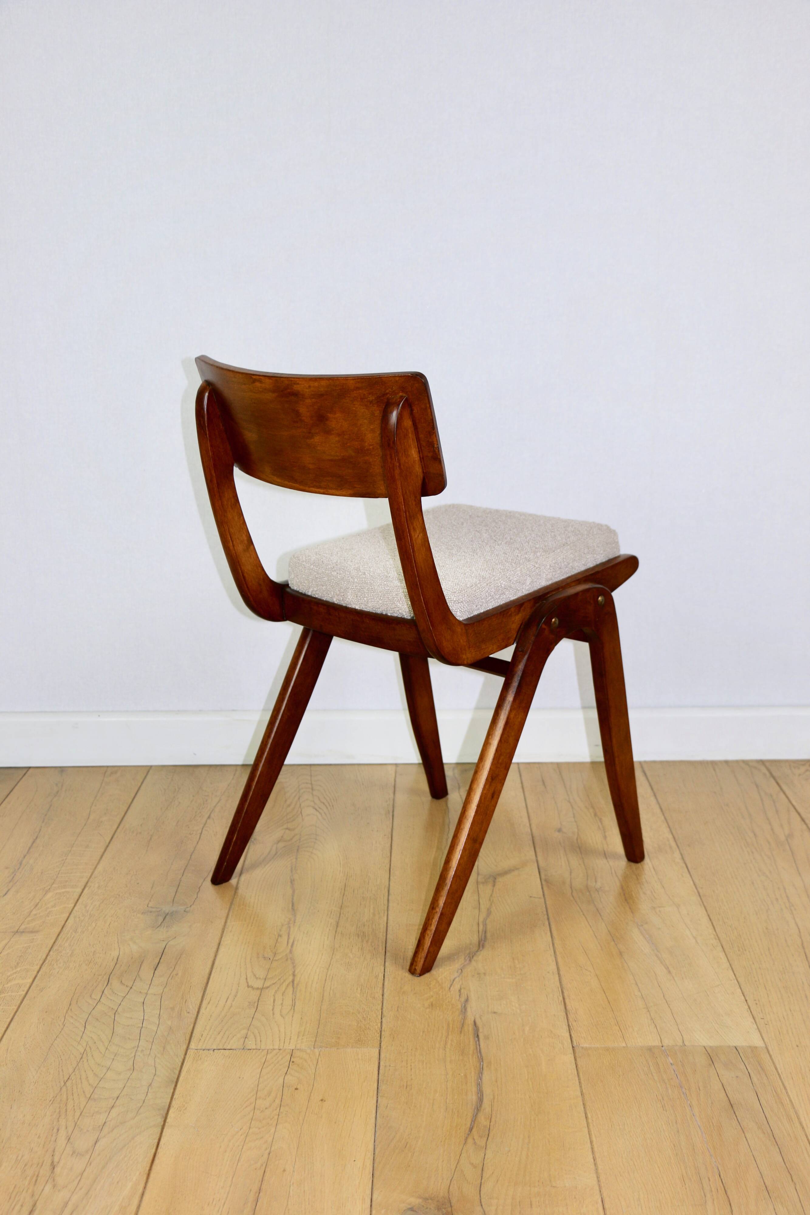 Skoczek Jumper chair beige boucle from the 70s