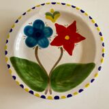 Set of 6 plates De Simone in glazed earth 1970 Italian work