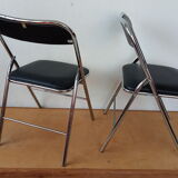 Pair of folding chairs 80s