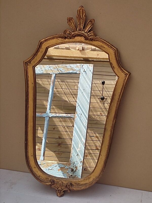 Baroque mirror vintage antique ice 51x29cm