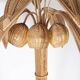 Lampadaire « cocotier/palmier » en rotin