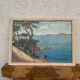 Mediterranean landscape painting signed Procelli 70 x 52