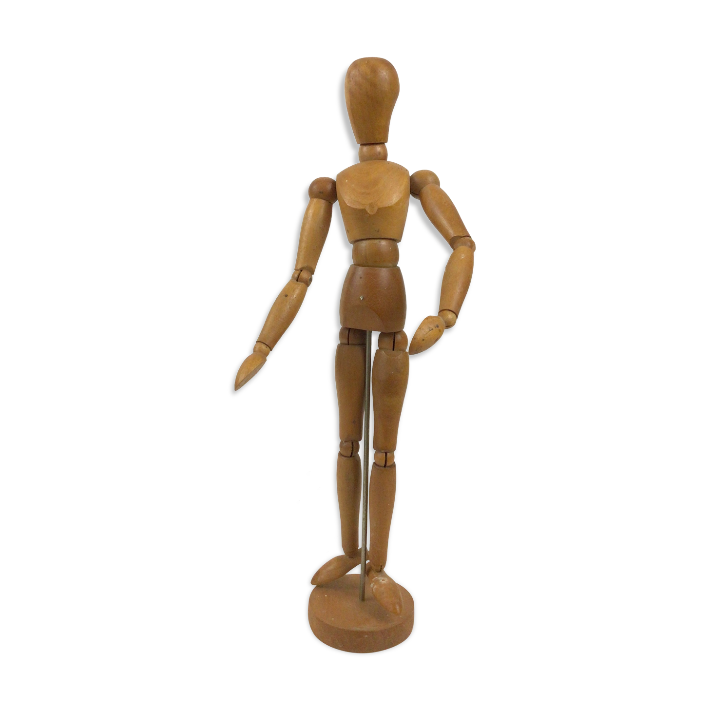 Articulated wooden mannequin