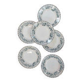 6 assiettes creuses anciennes terre de fer- Modèle Guadeloupe