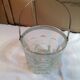 Glass and metal ice bucket