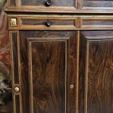 Sideboard in rosewood in the Charles X style, of fine cabinetmaking quality.