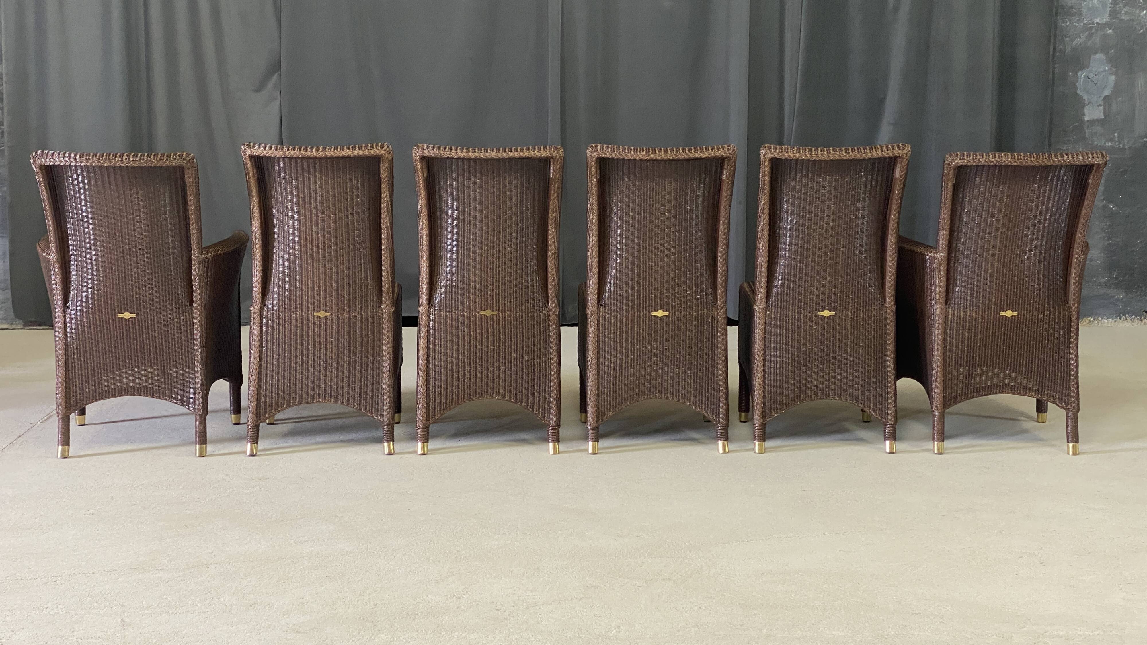 Vincent Sheppard wicker dining set, 8 pieces