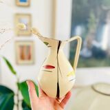 Vintage pitcher vase 50/60 modernist Poët Laval Liliane