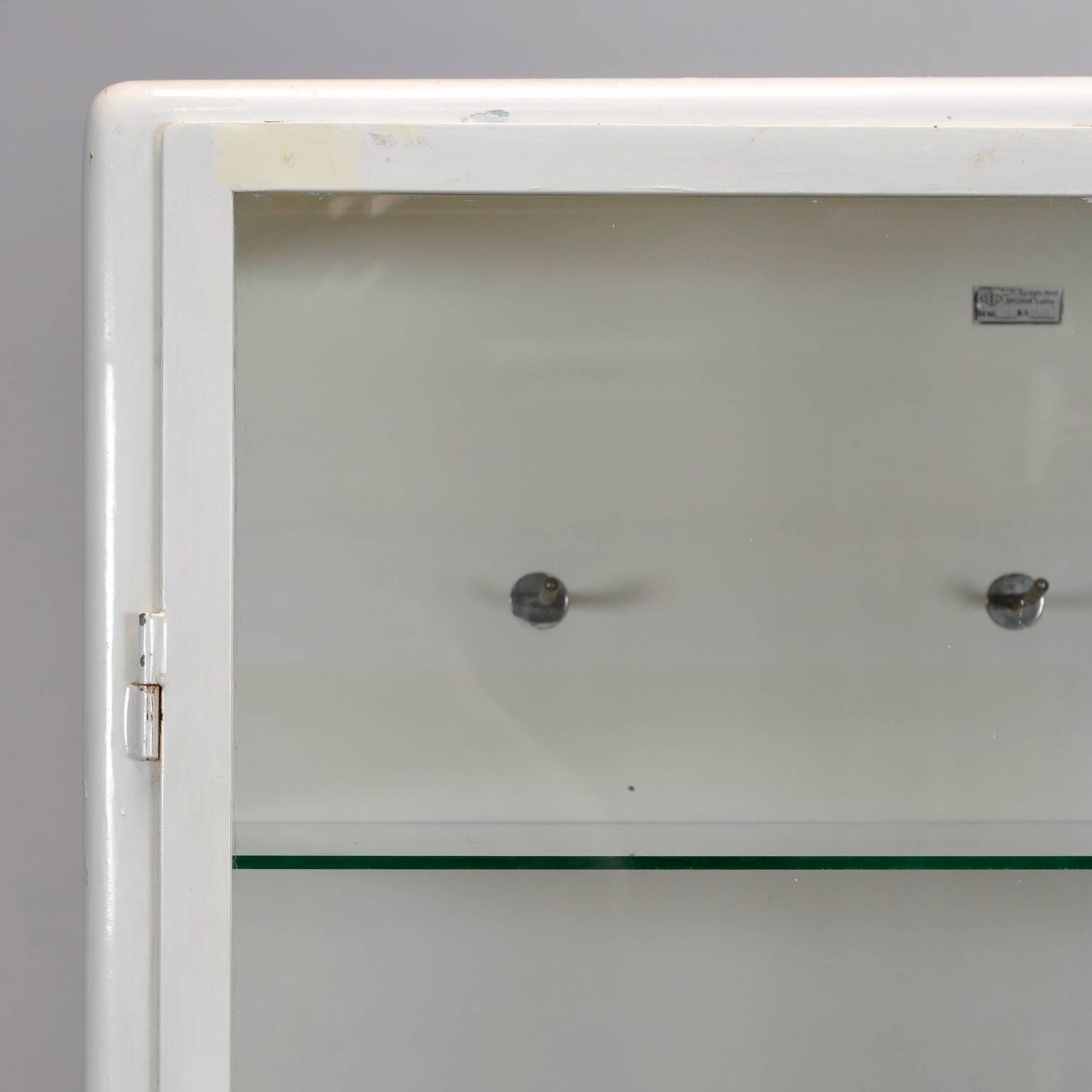 Vintage Steel And Glass Medical Cabinet, 1960s