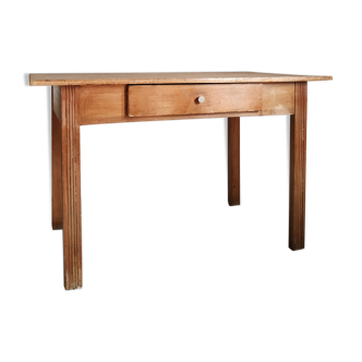 Old wooden farm table