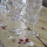 Service of 12 pieces, white and red wine, Bayel crystal.