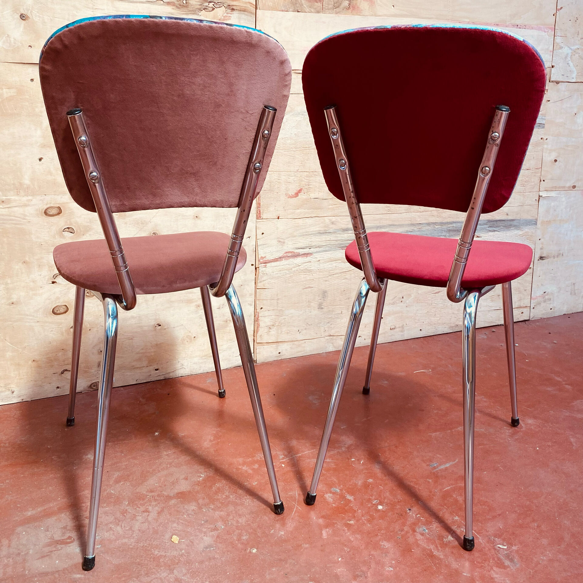 Paire de chaises vintages rénovées