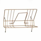 Twisted gold iron magazine rack from the 60s