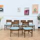 6 chaises vintage design scandinaves