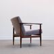 Mid Century Easy Chair in warm gray textile.