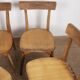 Ensemble de 4 chaises de bistrot luterma, estampillées