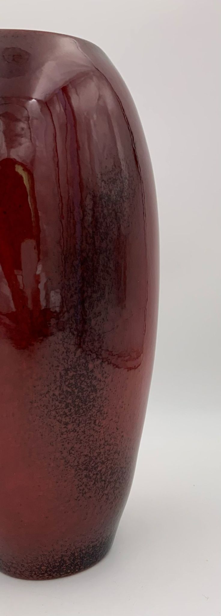 Vase Max Idlas, céramique rouge « Sang de bœuf », années 1970