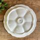 2 Apilco France porcelain oyster plates