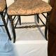 Paire de chaises en bois laqué noir époque Napoléon III