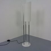 Arianna Floor Lamp in Marble and Handblown Glass by Bruno Gecchelin for Oluce, Italy, 1970s