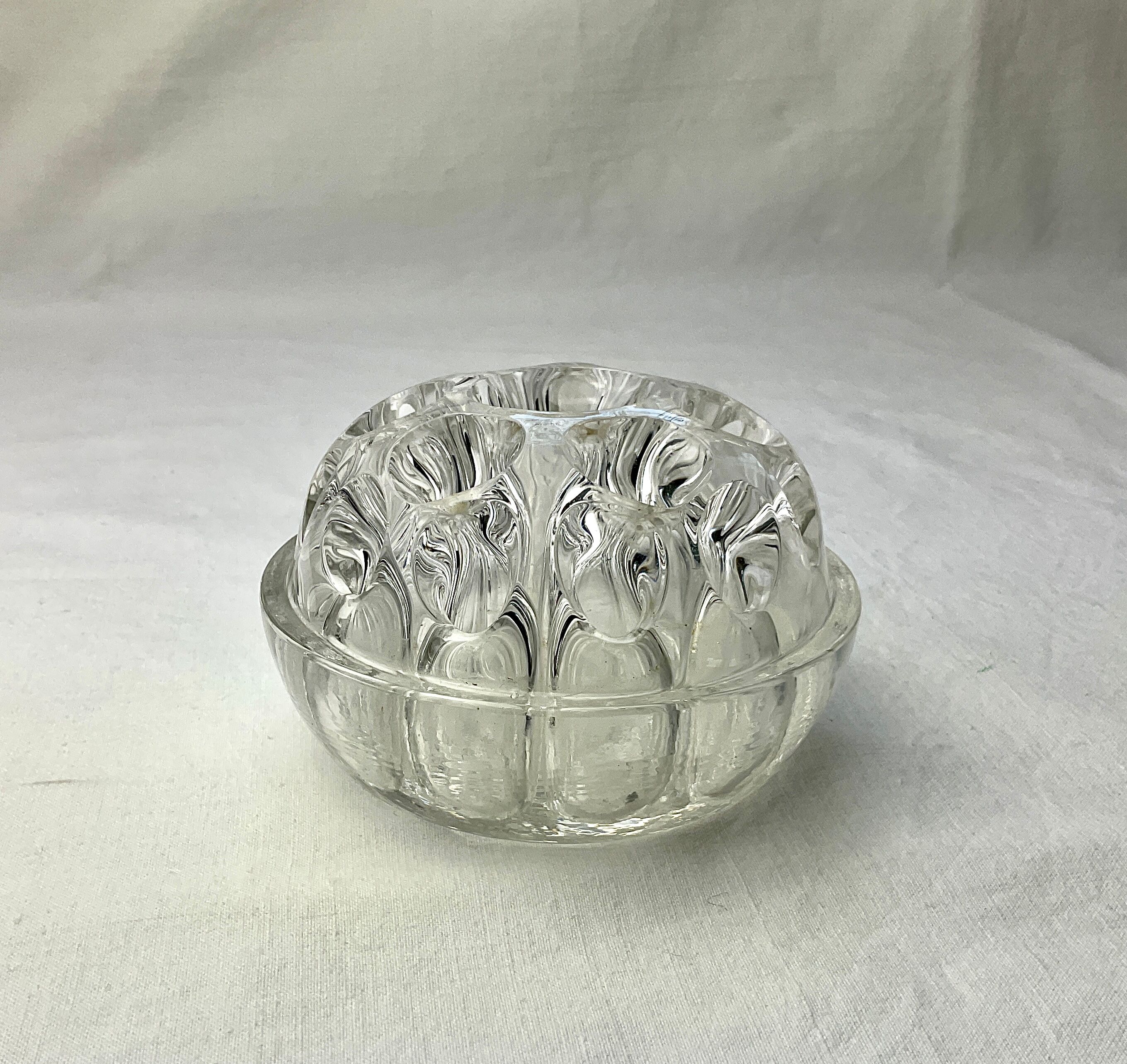 Vintage glass pencil holder