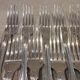 12 silver-plated table forks by Christofle Vendôme