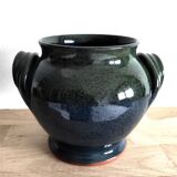 Glazed terracotta vase