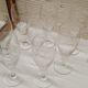 Set 8 glasses champagne glass chiseled