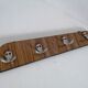 Towel rack formica hooks aluminum free form vintage