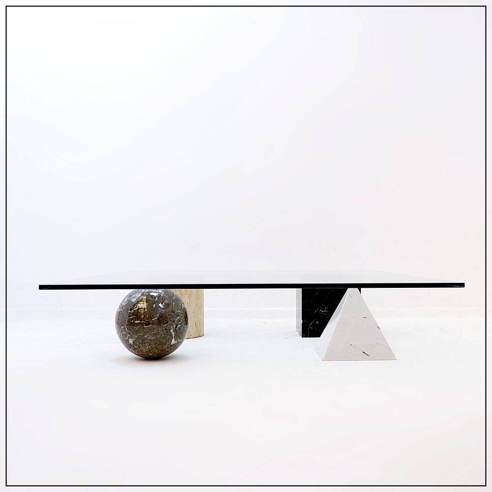 Coffee table "Metafora" by Lella and Massimo Vignelli for Casigliani, 1979