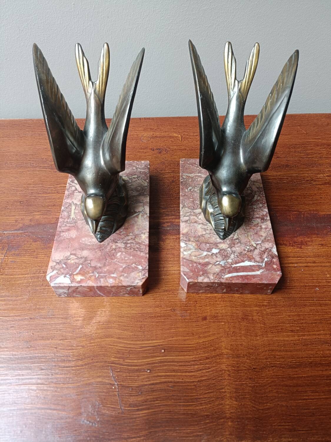 Art Deco Bird Bookends