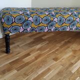 Large Bench upholstered wax fabrics