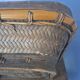 Antique Chinese woven bamboo basket with lid — 19th/20th century