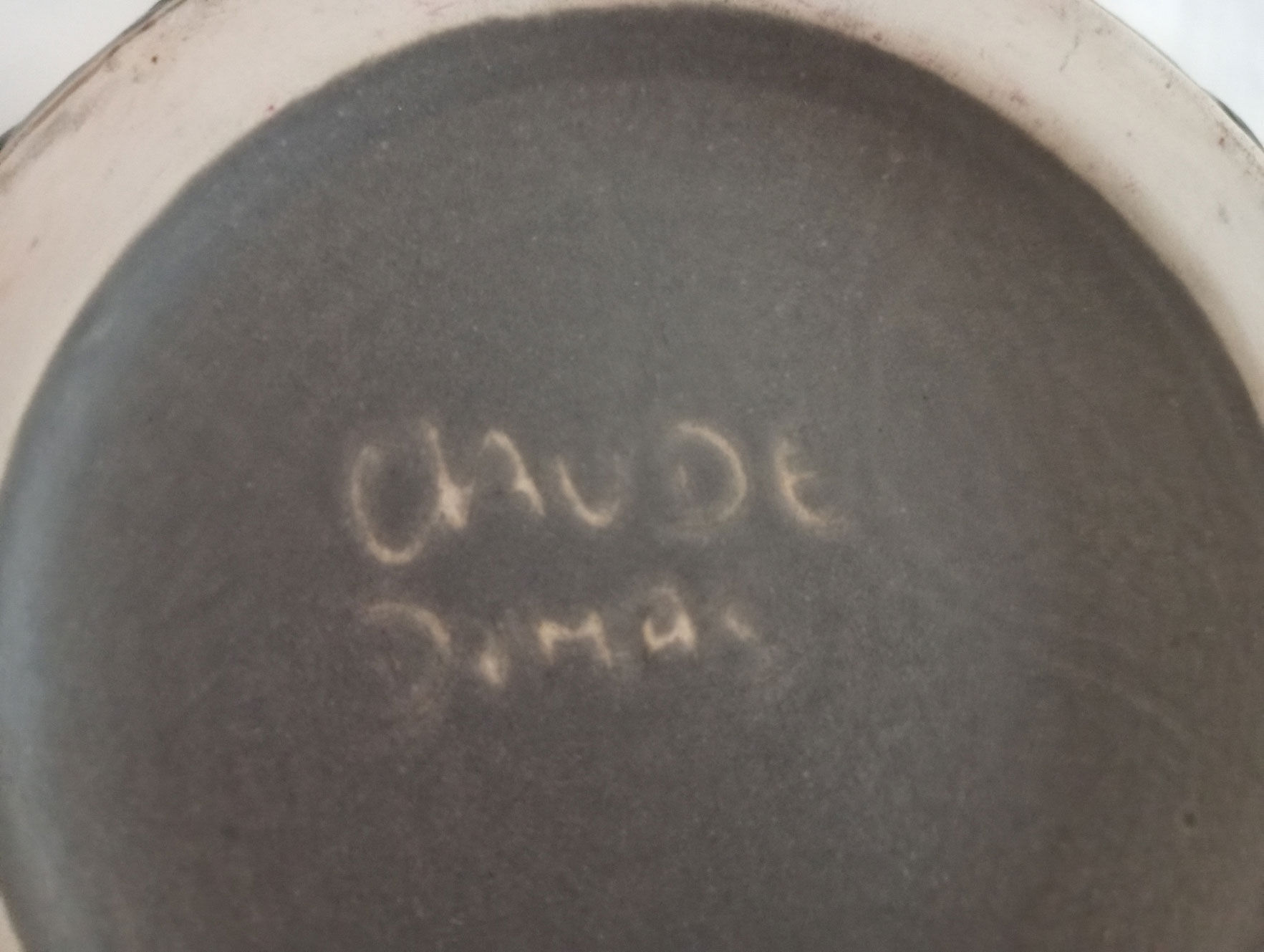 Vase signed Claude Dumas 1980