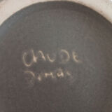 Vase signed Claude Dumas 1980